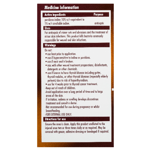 Betadine Antiseptic Solution 100ml