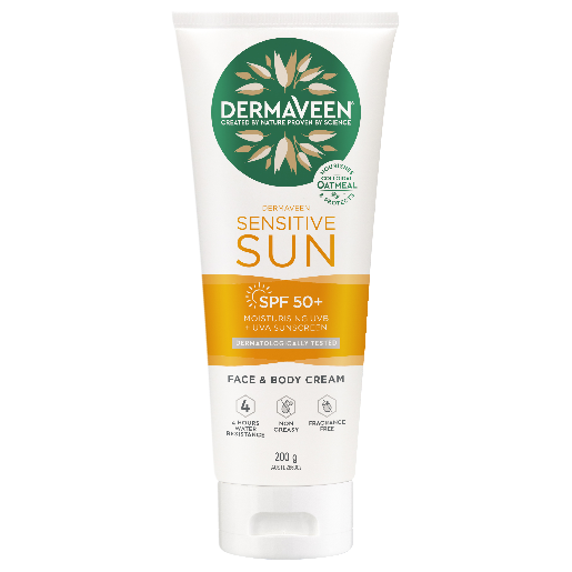 DermaVeen Moisturiser Cream SPF50+ 200gm
