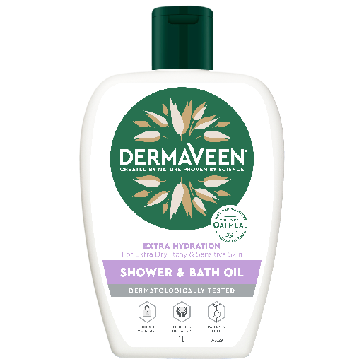 DermaVeen Extra Hydration Shower & Bath Oil 1lt