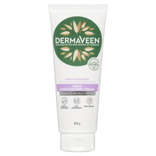 DermaVeen Extra Hydration Sheer Moisturising Cream 200gm