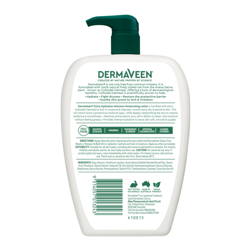 DermaVeen Extra Hydration Intensive Moisturising Lotion 500ml