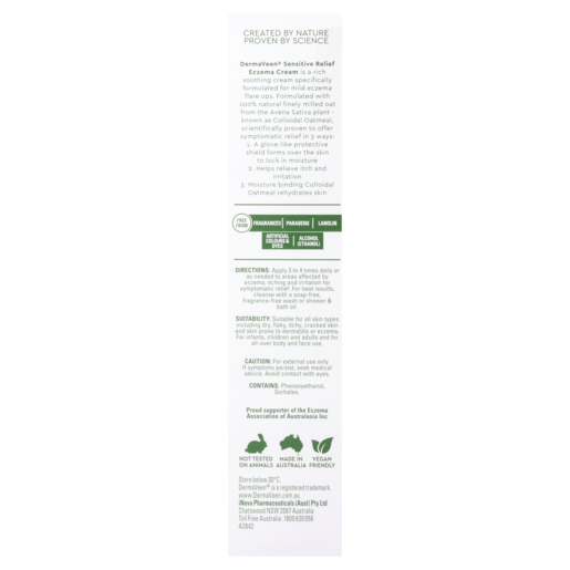Dermaveen Sensitive Relief Eczema Cream 100ml