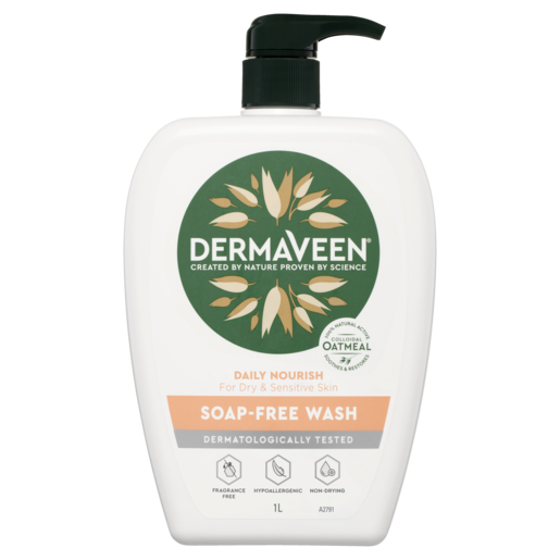 DermaVeen Daily Nourish Soap Free Wash 1lt