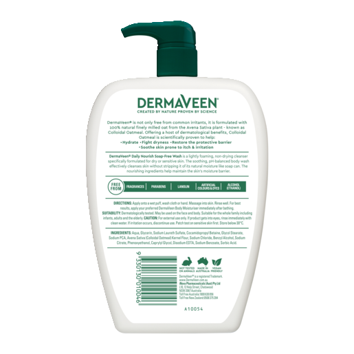 DermaVeen Daily Nourish Soap Free Wash 1lt