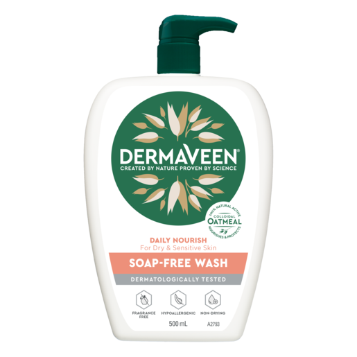DermaVeen Daily Nourish Soap Free Wash  500ml