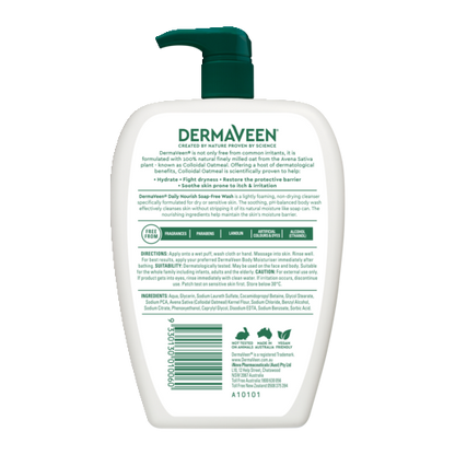 DermaVeen Daily Nourish Soap Free Wash  500ml