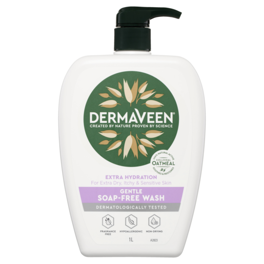 Dermaveen Gentle Soap Free Wash Extra Hydration 1lt