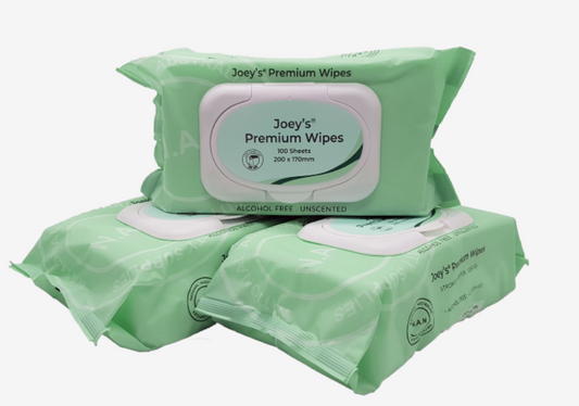 Joey Premium Wet Wipes Unscented 100 (Packet 100)