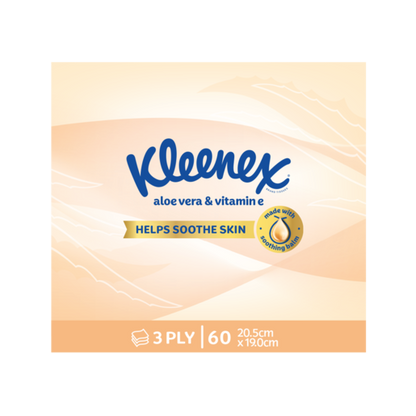 Kleenex Aloe Vera & Vitamin E Tissues 3 Ply