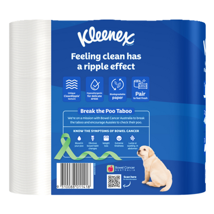 Kleenex Complete Clean White Toilet Paper (Pack 18)