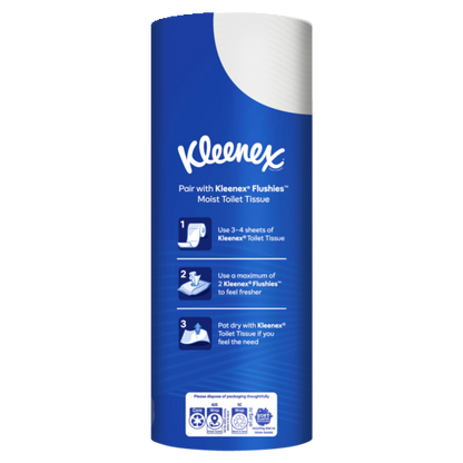 Kleenex Complete Clean White Toilet Paper (Pack 9)