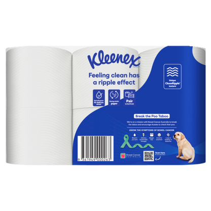 Kleenex Complete Clean White Toilet Paper (Pack 12)