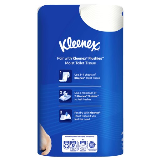Kleenex Complete Clean White Toilet Paper (Pack 24)
