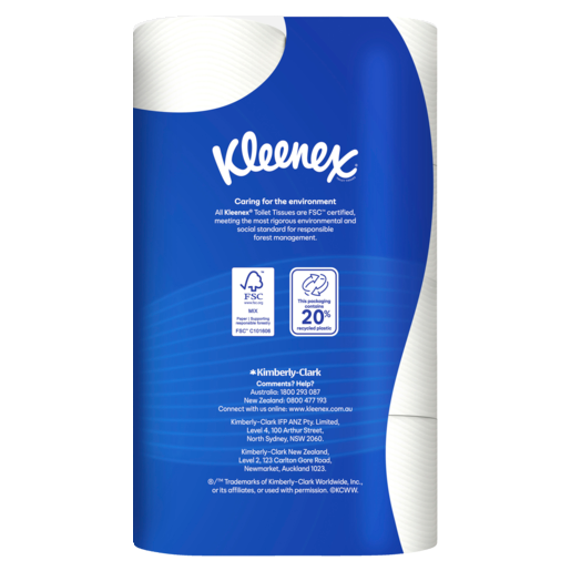 Kleenex Complete Clean White Toilet Paper (Pack 24)
