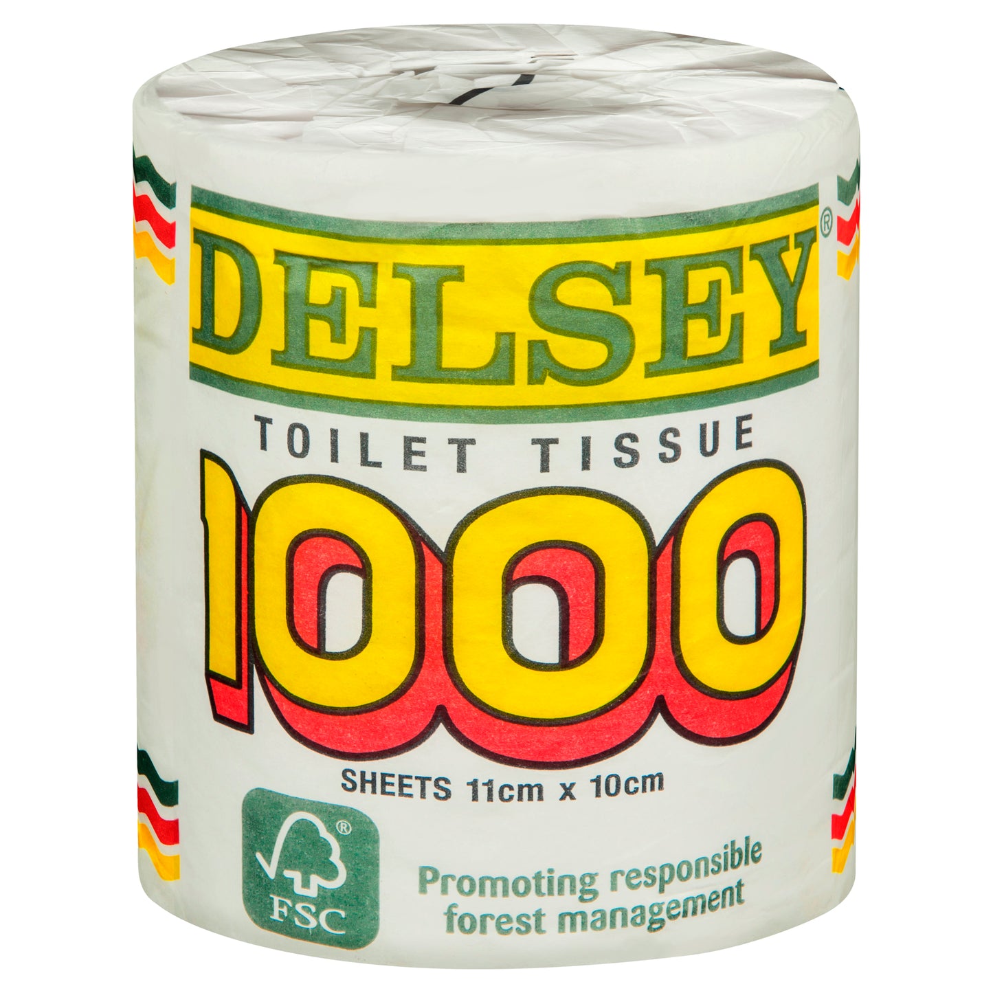 Delsey Bleached Toilet Tissue 1000 Sheets (11cmx10 cm)