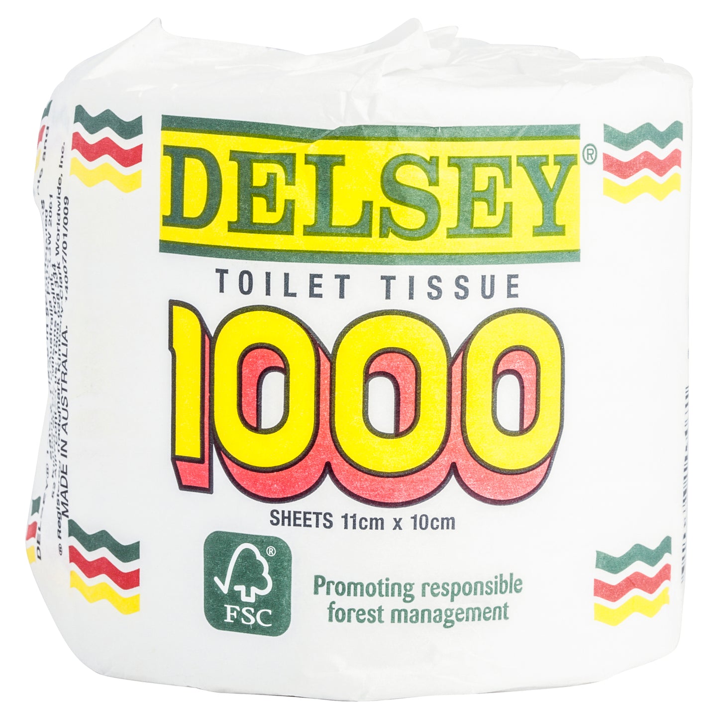Delsey Bleached Toilet Tissue 1000 Sheets (11cmx10 cm)