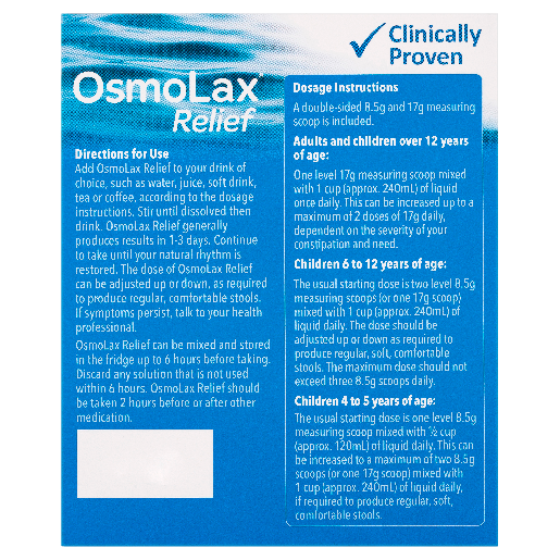 Osmolax Constipation Relief 35 Doses 595g