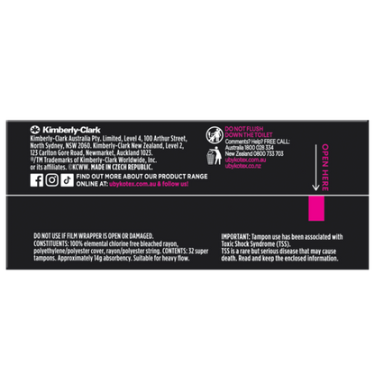 U By Kotex Tampon Super (Pack 32)