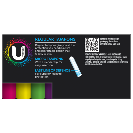 U By Kotex Tampon Regular (Pack 16)