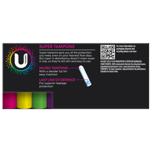 U By Kotex Tampon Super (Pack 16)