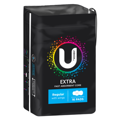 U By Kotex Maxi Pads Regular Wings