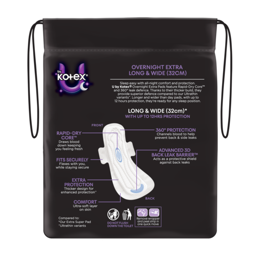U By Kotex Maxi Pads Overnight