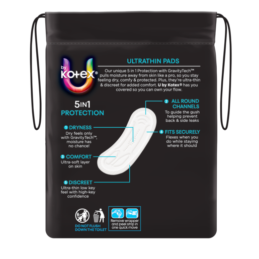 U By Kotex Ultrathins Regular No Wings