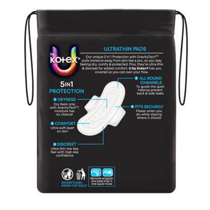 U By Kotex Ultrathins Regular Wings