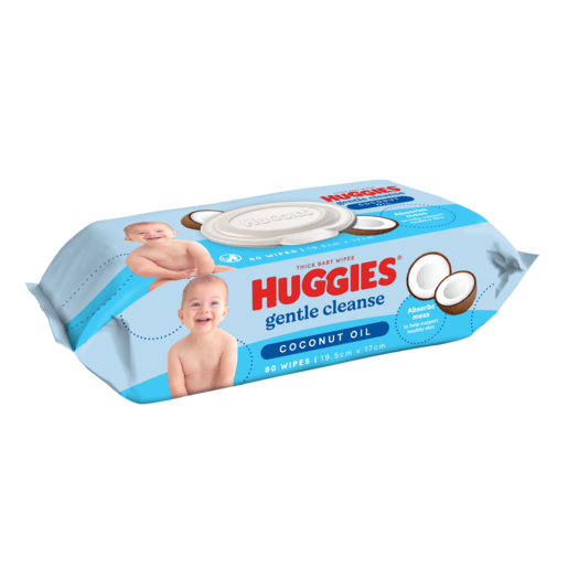 Huggies Coconut Oil Wipes Fragrance Free