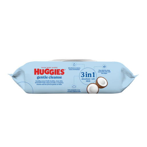 Huggies Coconut Oil Wipes Fragrance Free