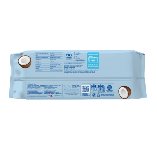 Huggies Coconut Oil Wipes Fragrance Free
