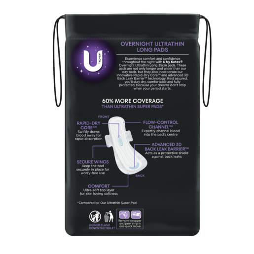 U By Kotex Ultrathins Overnight Long