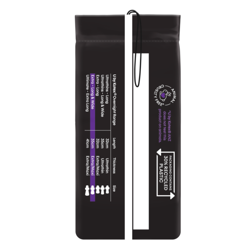 U By Kotex Maxi Pads Overnight Long