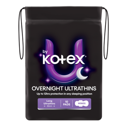 U By Kotex Ultrathins Overnight Wings