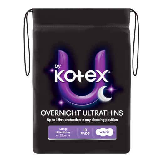 U By Kotex Ultrathins Overnight Wings