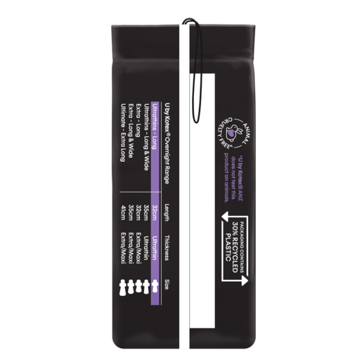 U By Kotex Ultrathins Overnight Wings