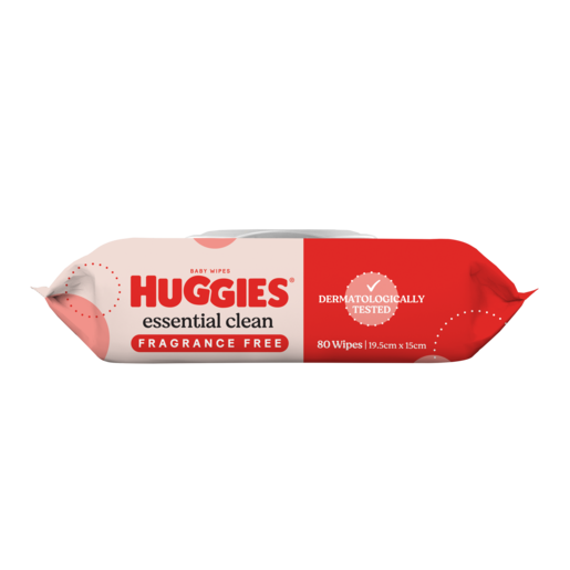 Huggies Essential Clean Fragrance Free Baby Wipes