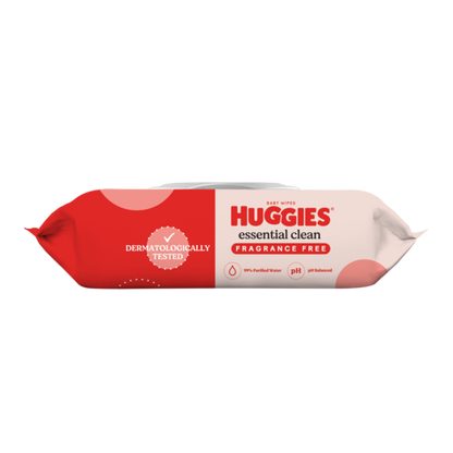 Huggies Essential Clean Fragrance Free Baby Wipes