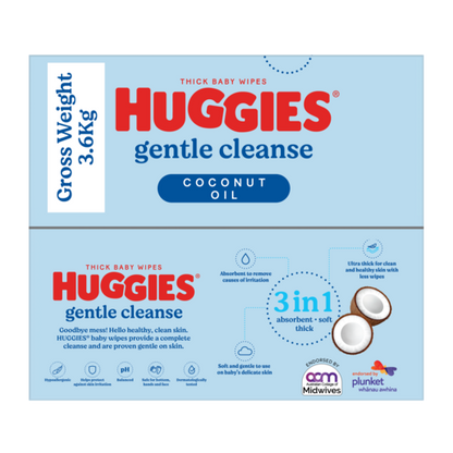 Huggies Coconut Baby Wipes (Box 400)