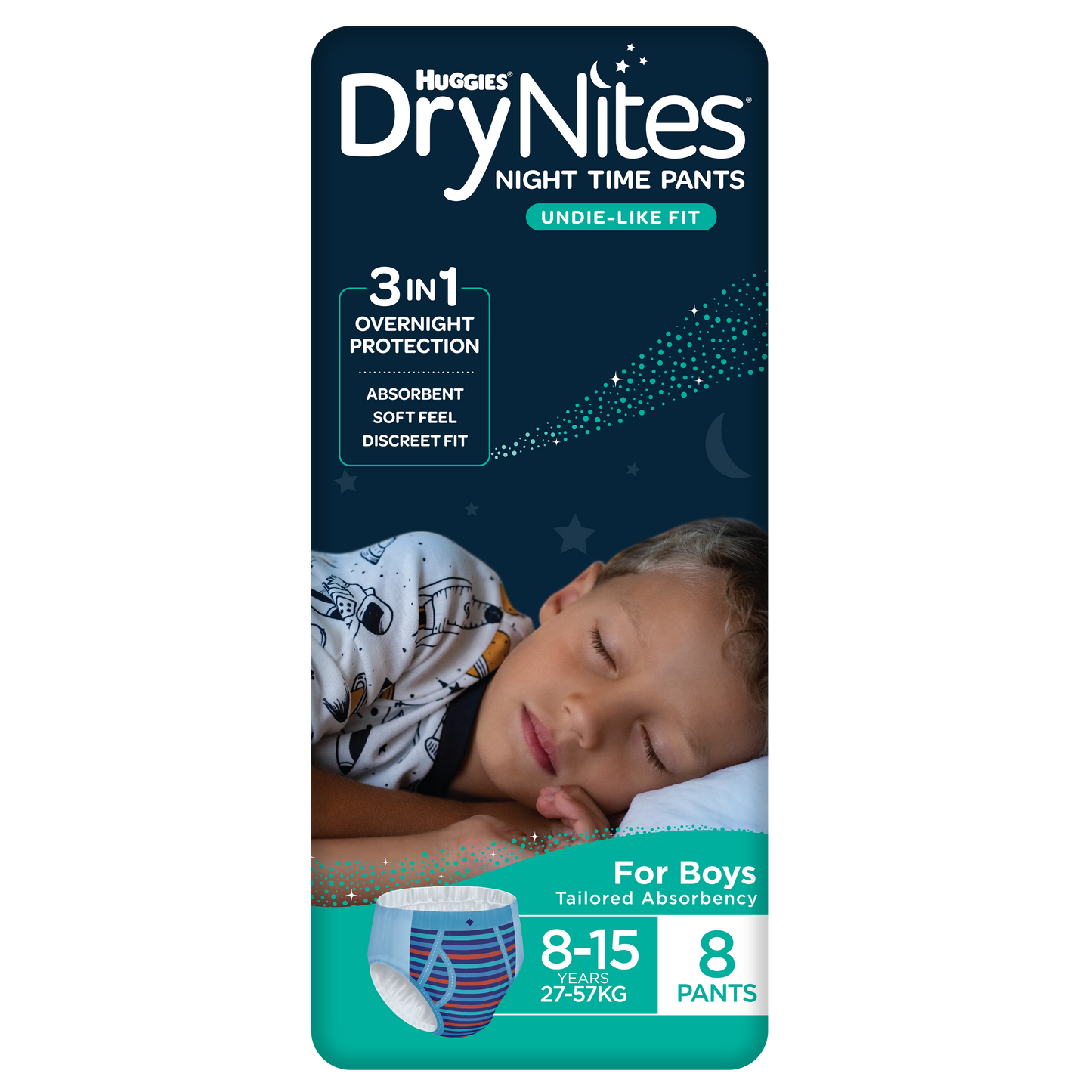 Huggies Drynites Pyjama Pants 8-15 Boys