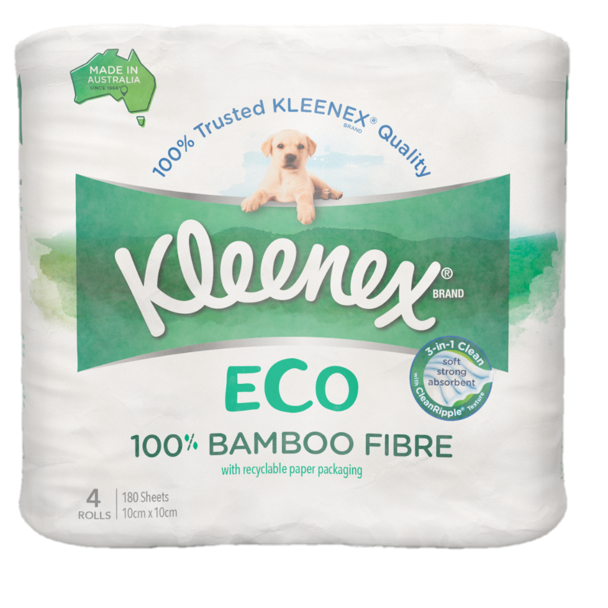 Kleenex Eco Reg White 180 x 4 Pack