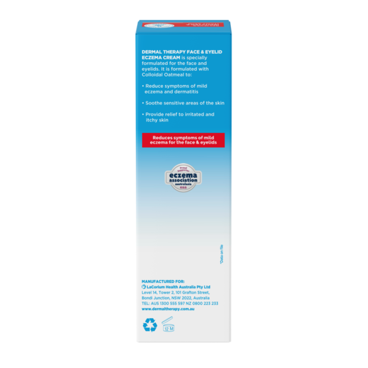Dermal Therapy Face & Eyelid Eczema Cream 40gm