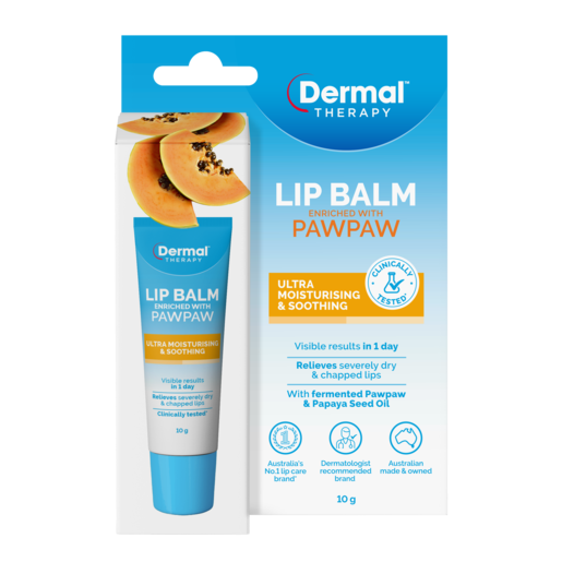 Dermal Therapy Lip Balm Paw Paw 10gm