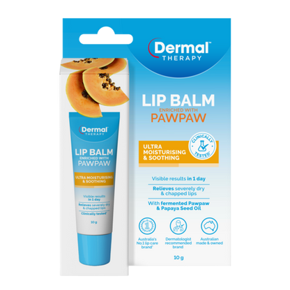 Dermal Therapy Lip Balm Paw Paw 10gm