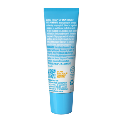 Dermal Therapy Lip Balm Paw Paw 10gm