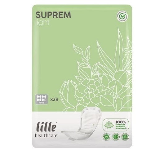 Lille Suprem Light Small Shaped Pads-Maxi 1030ml (Packet 28)