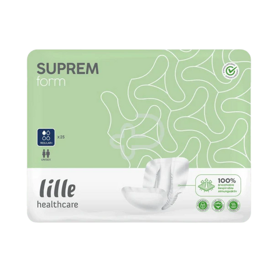 Lille Suprem Form Shaped Pads-Regular Plus 1570ml (Packet 25)