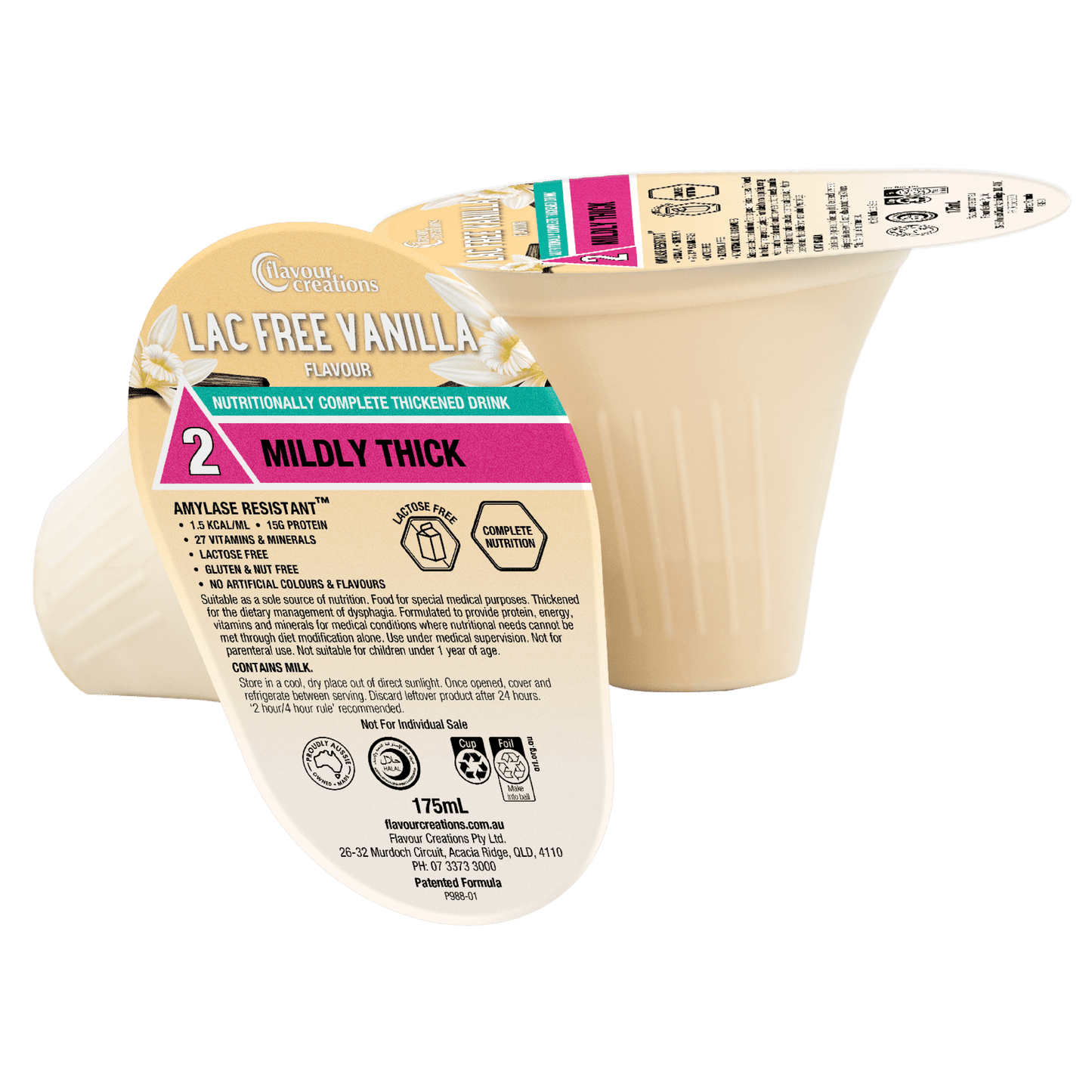 FC NC Vanilla Lactose Free 175ml (Carton 24)