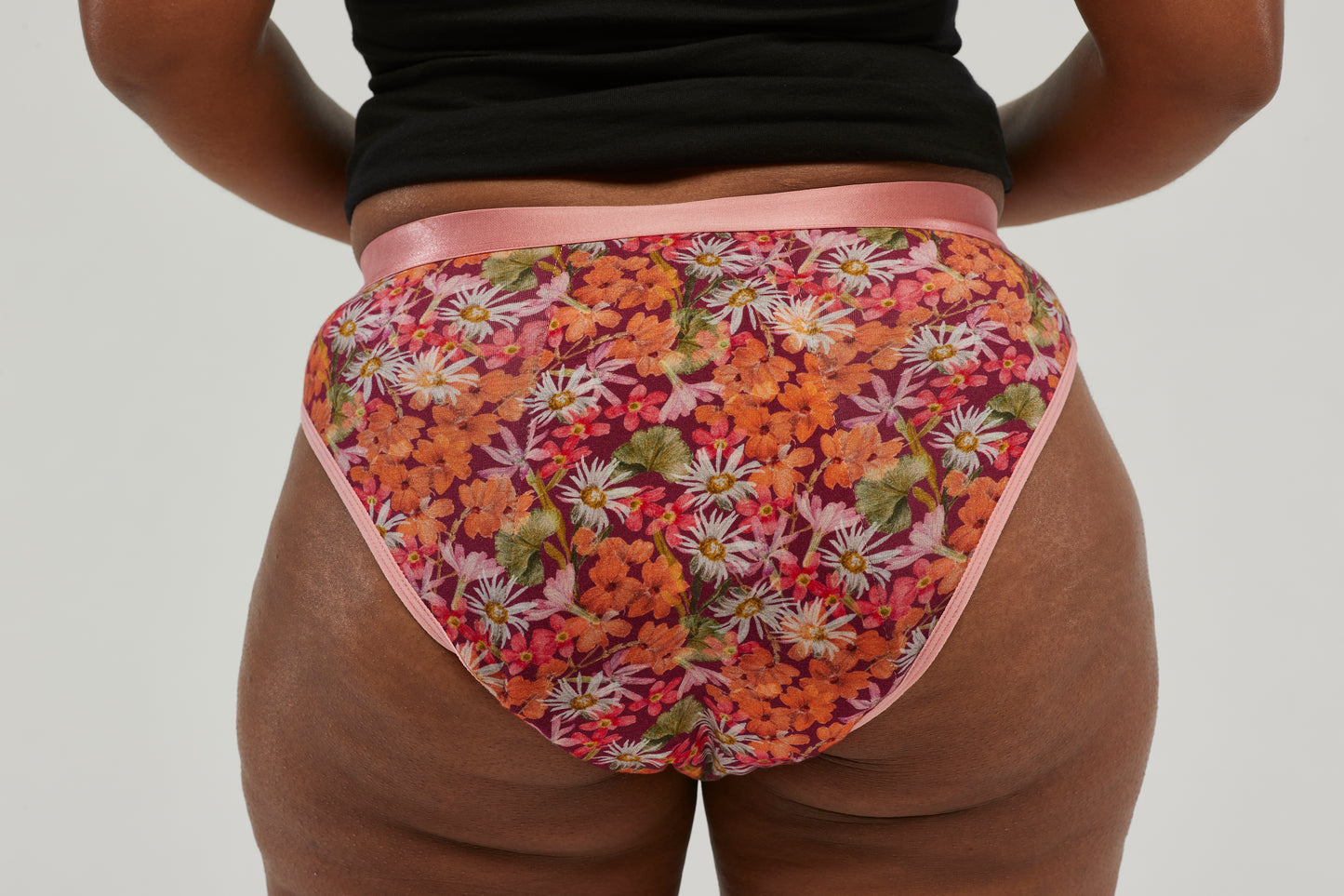 Staydry Ladies Continence Bikini Briefs - Floral