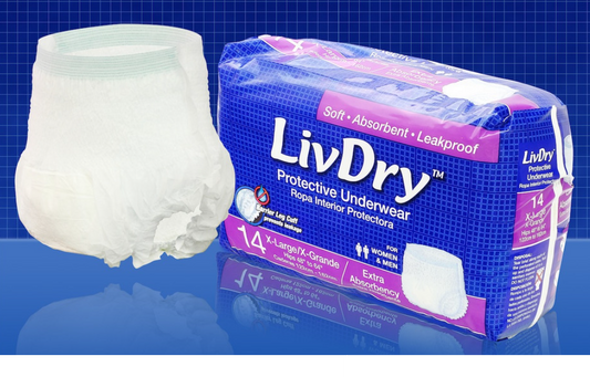 LivDry X Large Pants 1500ml 100-150cmcm 16 (Packet 32)